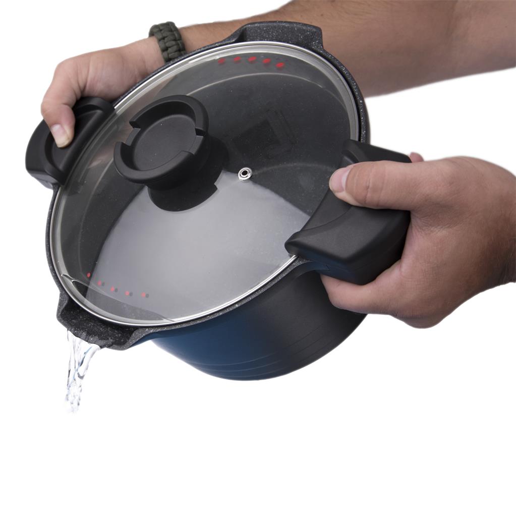 ORION hrnec PASTA GRANDE 5,5 l skleněná poklice s cedníkem