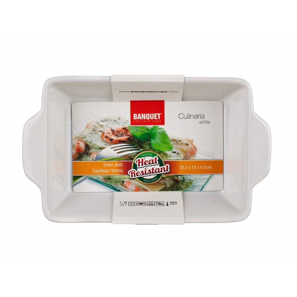 BANQUET Forma zapékací obdélníková CULINARIA White 20,5 x 12 cm