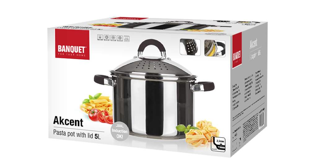 BANQUET Hrnec na těstoviny AKCENT, 2 díly