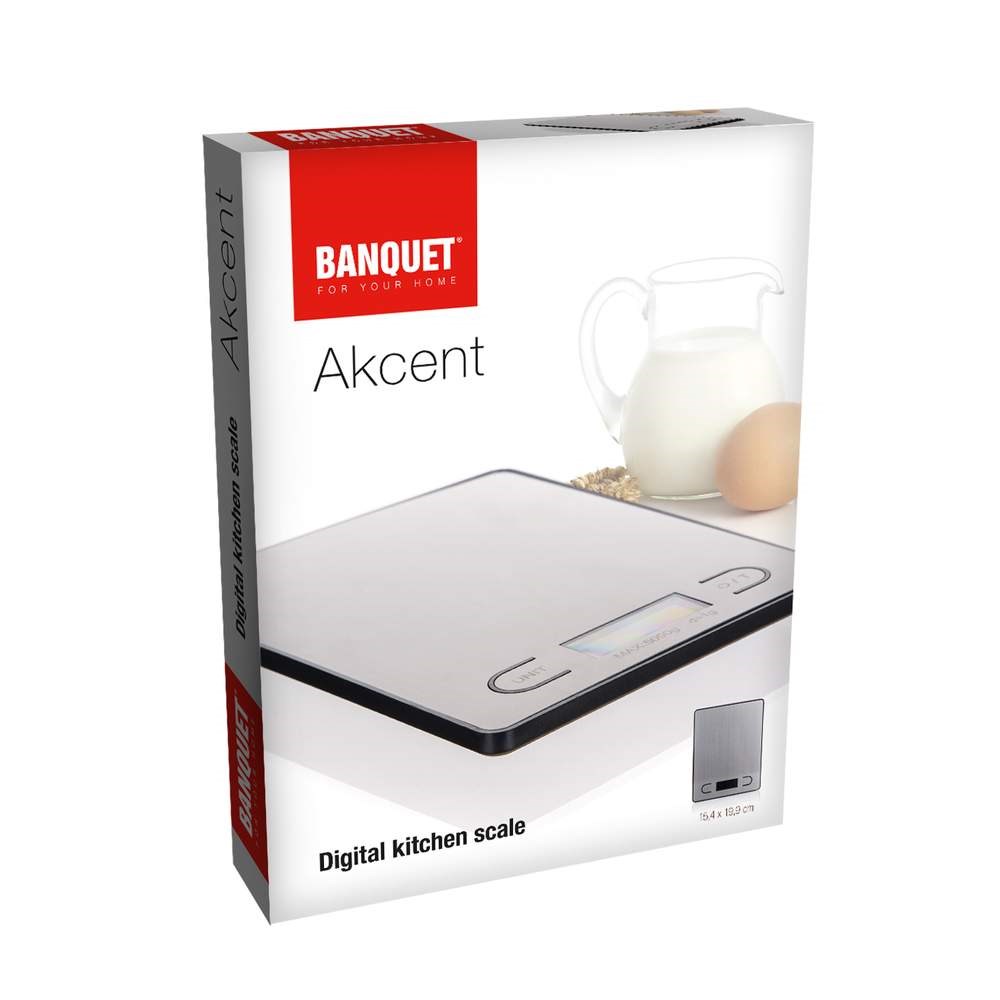 BANQUET Váha kuchyňská digitální  AKCENT 5 kg