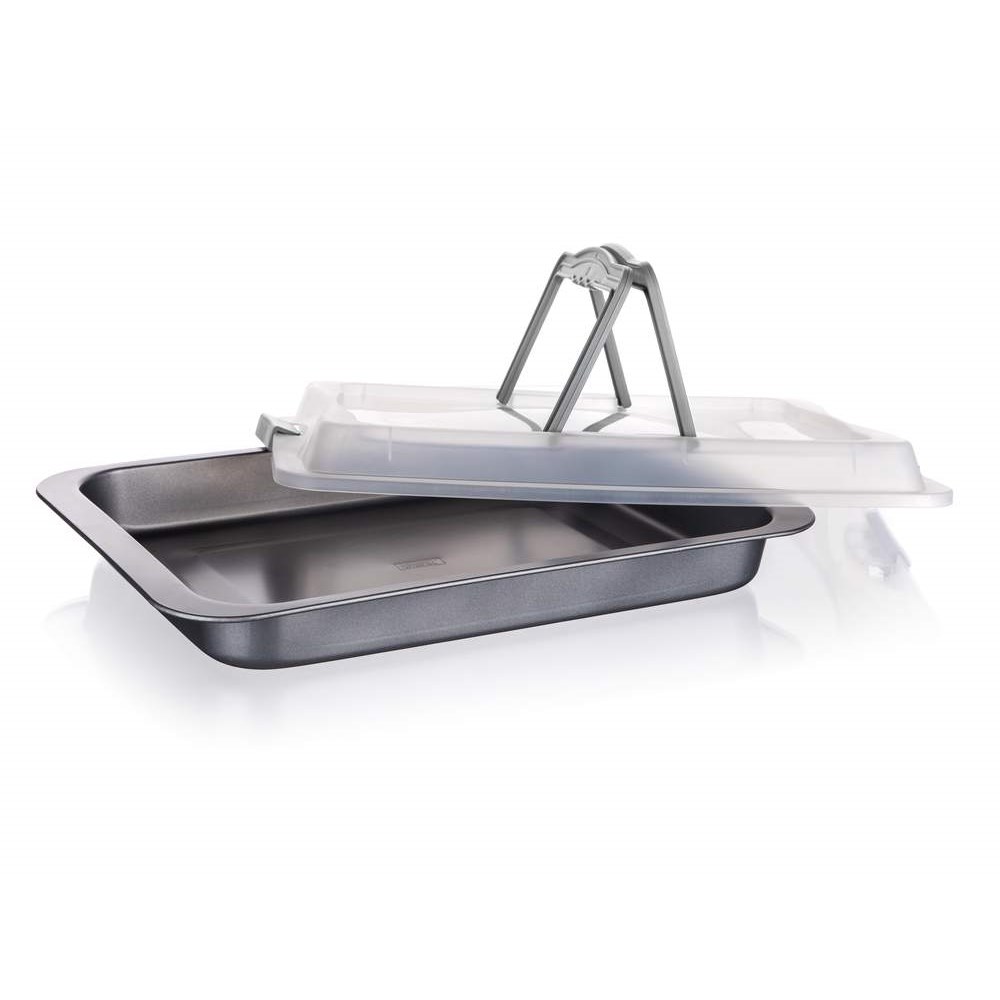 BANQUET Plech s nepřílnavým povrchem CULINARIA 42 x 29 x 4 cm, s víkem