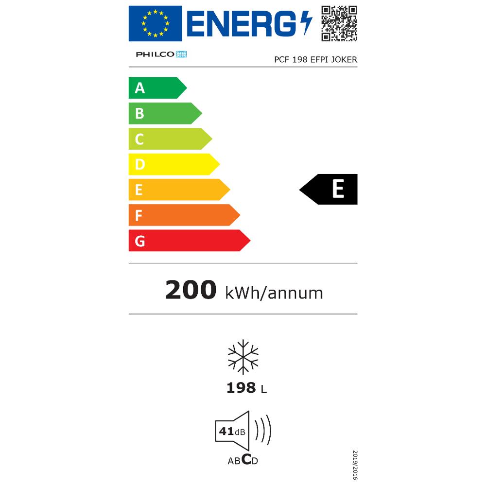Mrazák pultový PHILCO PCF 198 EFPI JOKER - energetický štítek
