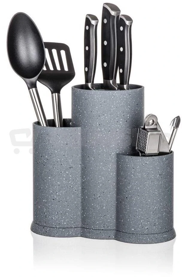 BANQUET Stojan na nože 3v1 GRANITE Grey