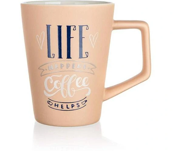 BANQUET Hrnek keramický LIFE COFFEE 450 ml