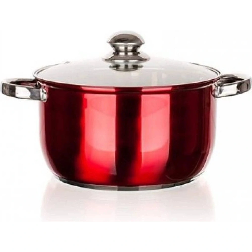 BANQUET Hrnec nerezový MAESTRO Red 24 cm, 5,7 l, s poklicí