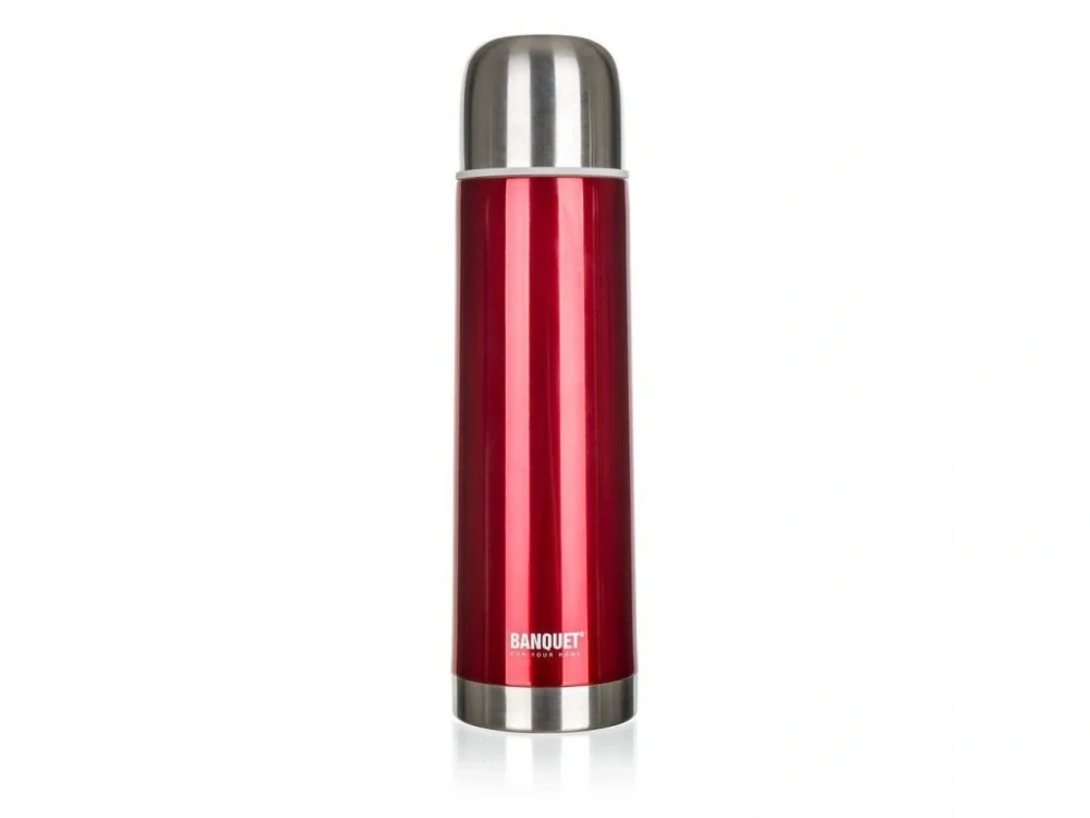 BANQUET Termoska nerezov AVANZA Red 0,75 l, NL