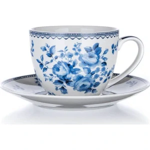 BANQUET Šálek s podšálkem  BLUE FLOWER 280 ml