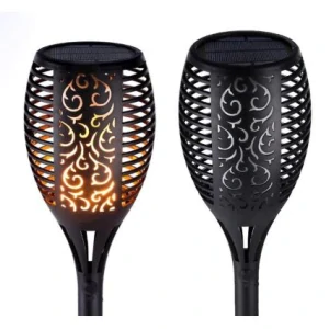 ACTIVER Lampa solární plastová 7,5 x 7,5 x 40 cm, černá