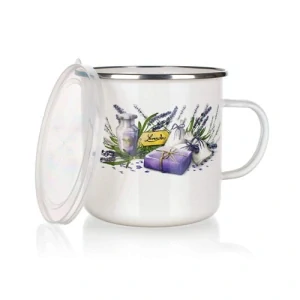 BANQUET Hrnek smaltovaný LAVENDER 0,7 l