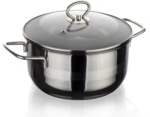 BANQUET Kastrol nerezový MATTE New Line 22 cm, 4,0 l, s poklicí