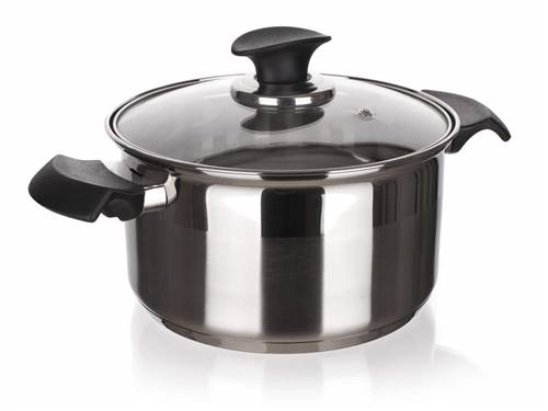 BANQUET Hrnec nerezový AKCENT New Line 22 cm, 4,70 l, s poklicí