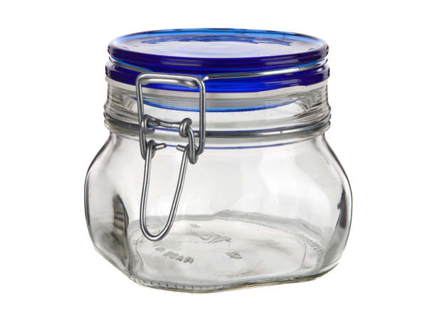 BORMIOLI Dóza skleněná FIDO Blue 0,5 l