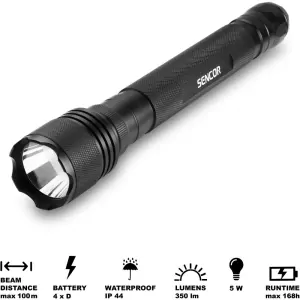 Svítilna SENCOR SLL 115 5W T6 4XD ALU