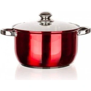 BANQUET Hrnec nerezový MAESTRO Red 24 cm, 5,7 l, s poklicí
