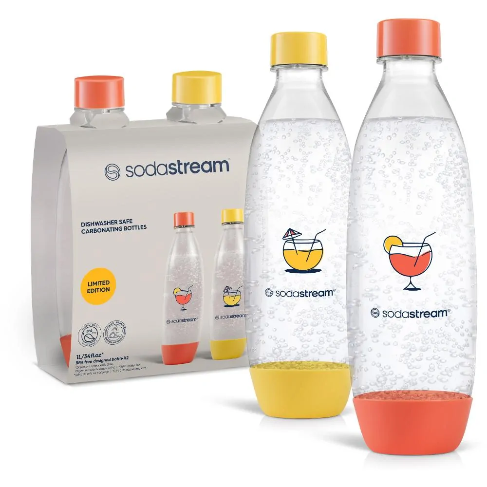 Sodastream Lahev FUSE 2x1l Orange/Yellow do myčky