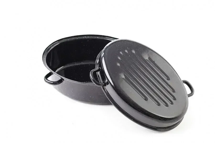 BANQUET Pekáč oválný smaltovaný 38 cm, 2 díly