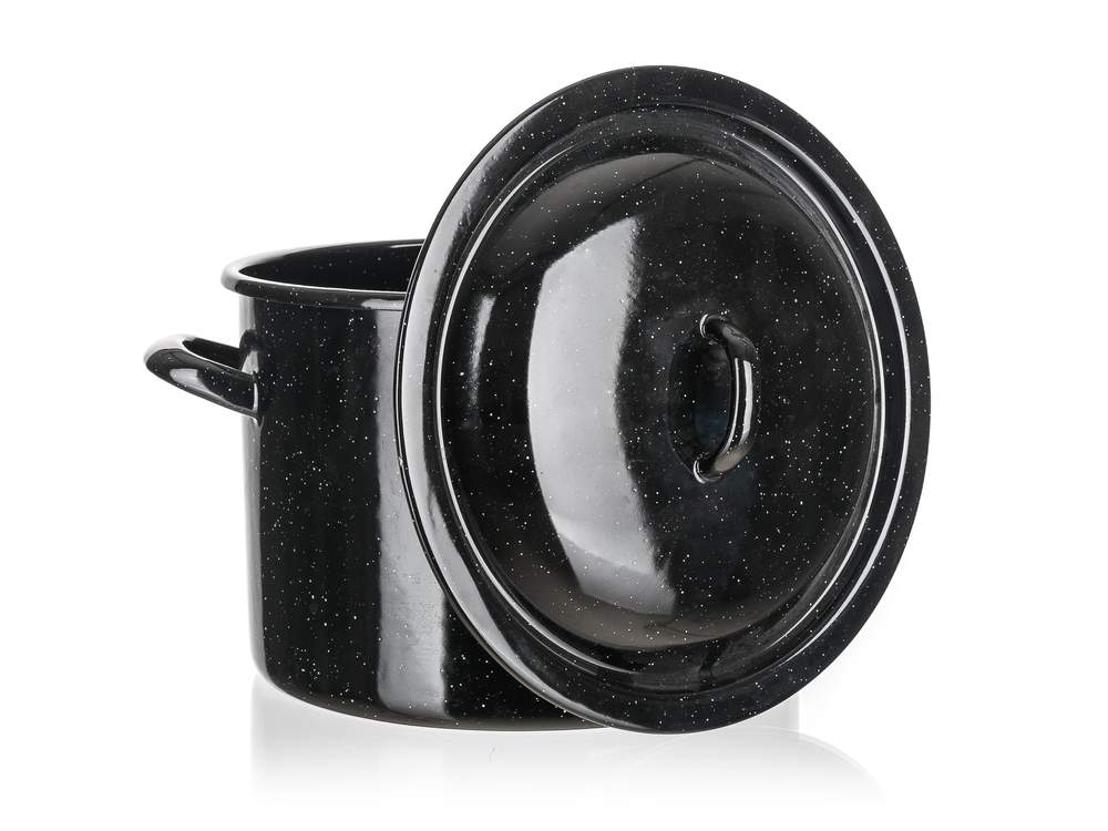 BANQUET Hrnec smaltovaný 18 cm, s poklicí