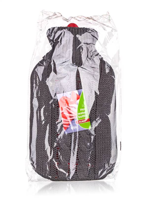 CALME Láhev zahřívací termofor WRAP 2 l, šedá
