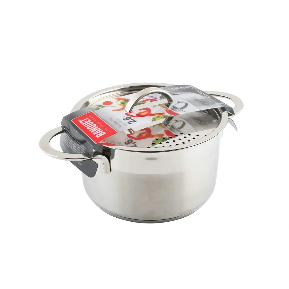 BANQUET Hrnec nerezový CASSIDA New Line 24 cm, 6,1 l, s poklicí