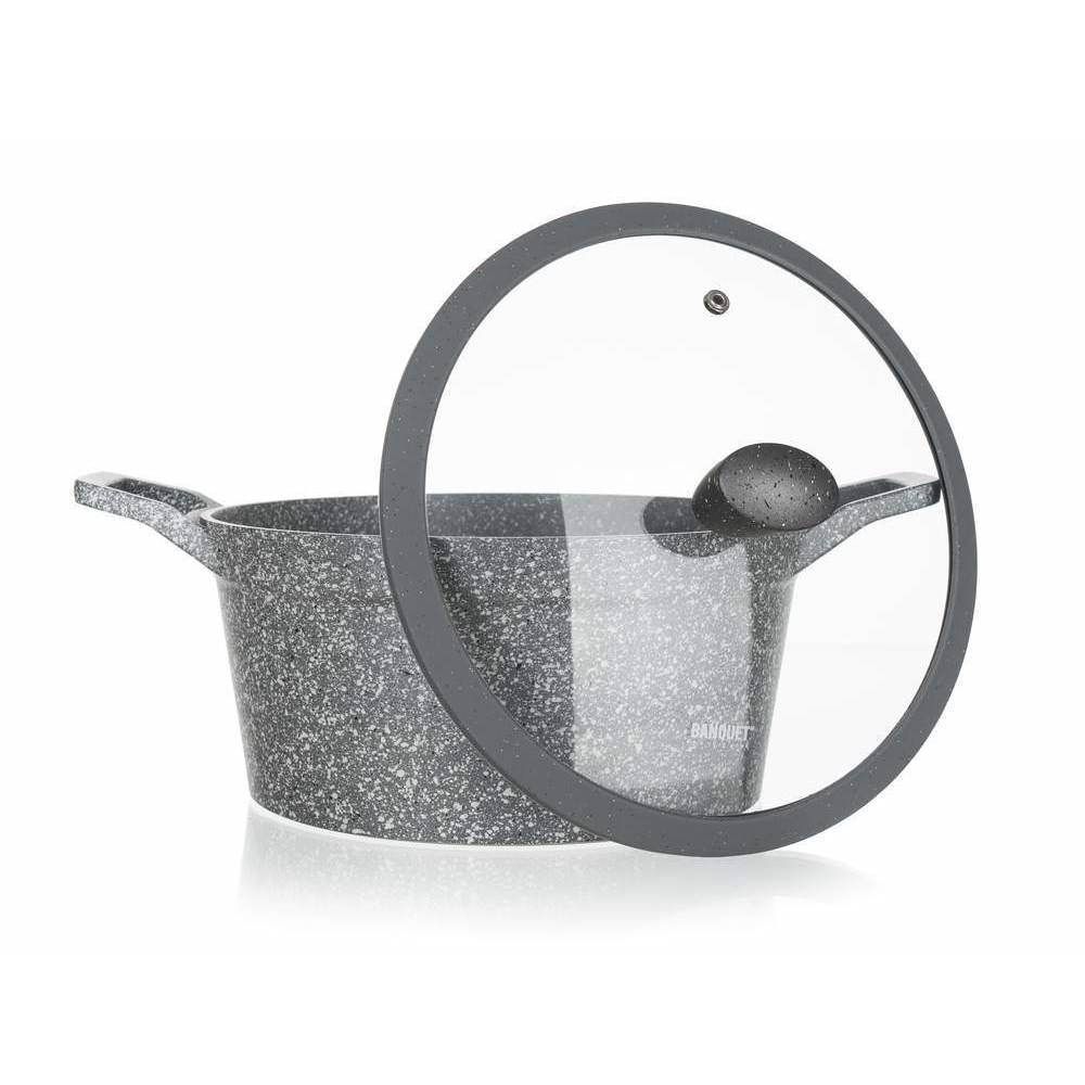 BANQUET Sada nádobí s nepřilnavým povrchem GRANITE, 11 ks