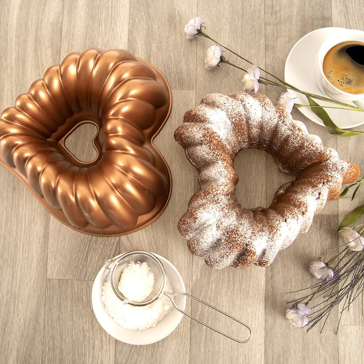 ORION Forma na pečení Marissa bábovka Srdce 28,5x26,5 cm