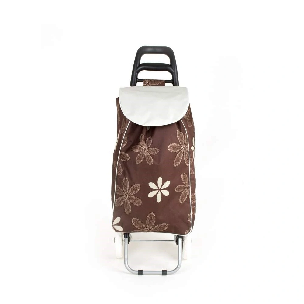BRILANZ Taška nákupní na kolečkách CARRIE 95 x 36 x 30 cm, hnědý květ