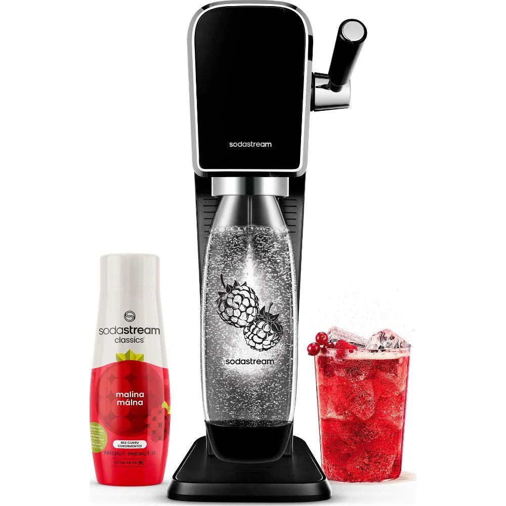 Výrobník sody SODASTREAM ART Black Malina Zero Mpack