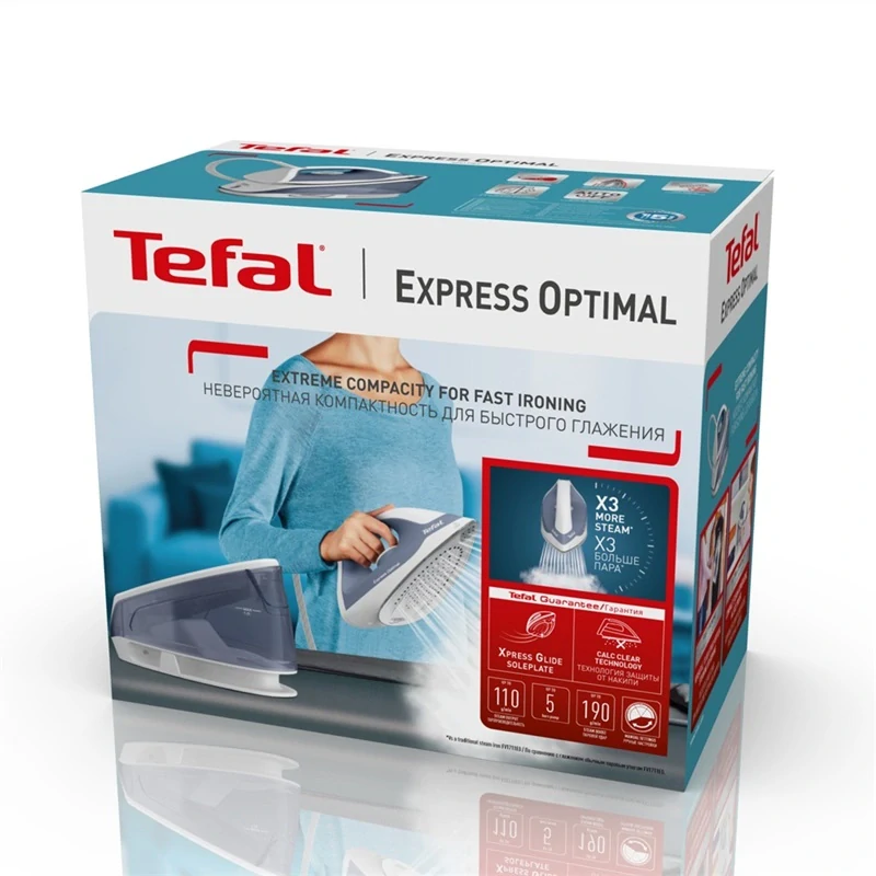 Parní generátor Tefal Express Optimal SV4110E0 modrý