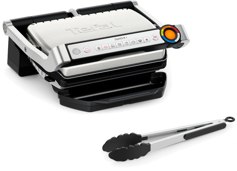 Elektrický gril Tefal OptiGrill+ GC718D10, 2180 W, nerez