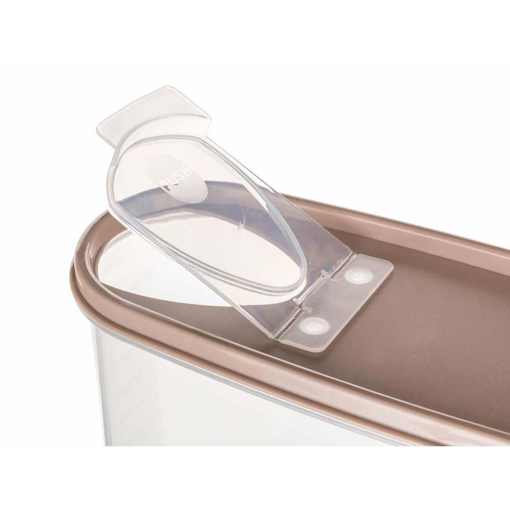 BANQUET Dóza plastová RIVA 4 l, hnědá