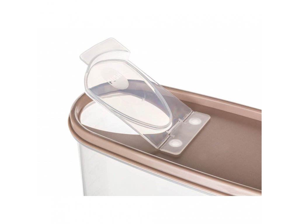 BANQUET Dóza plastová RIVA 1,75 l, hnědá