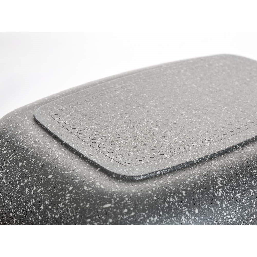 BANQUET Pekáč s nepřilnavým povrchem GRANITE  5,7 l, se skleněnou poklicí