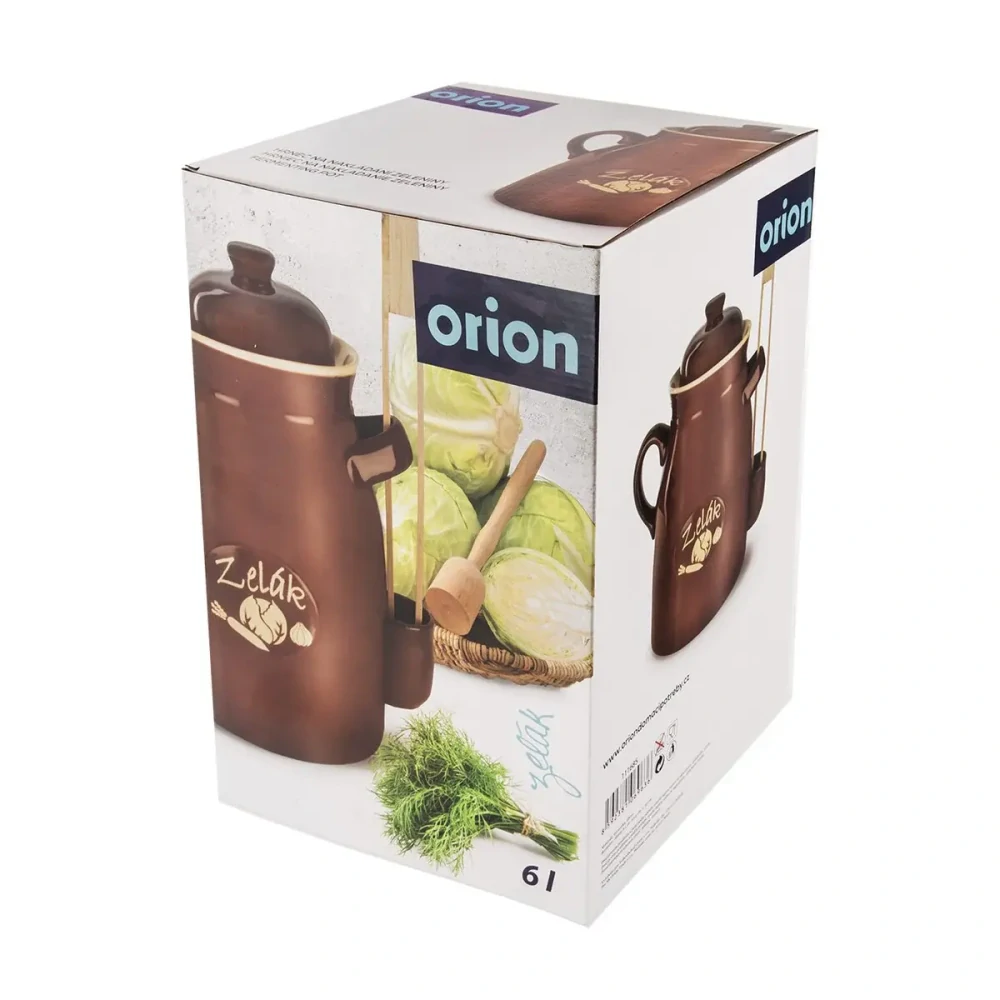 Orion hrnec na nakládání + kleště 6 l ZELÁK