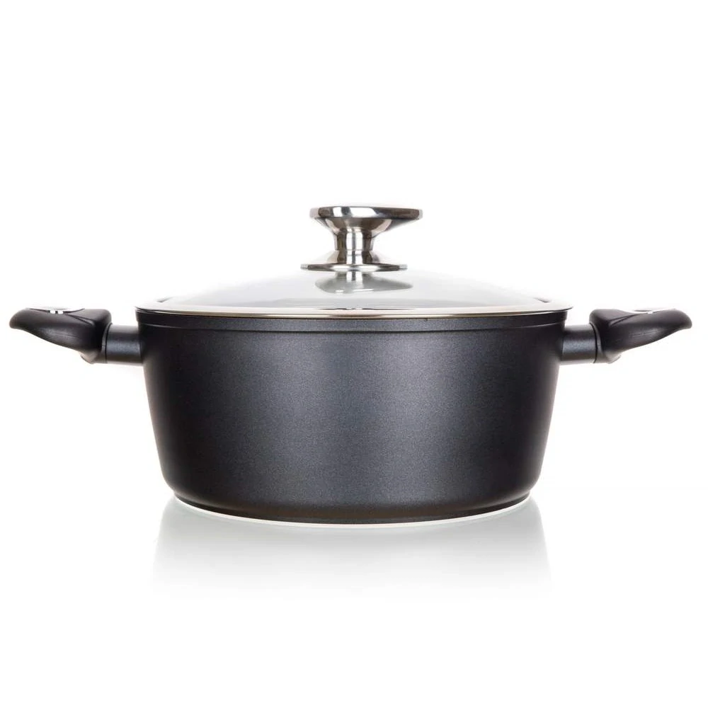 BANQUET Sada nádobí s nepřilnavým povrchem DIAMOND Matte Grey, 11 ks