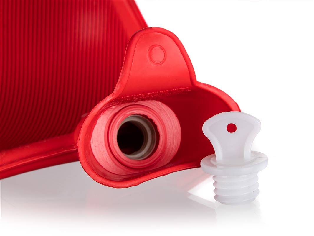 CALME Láhev zahřívací termofor FLOWERS 2 l, růžová