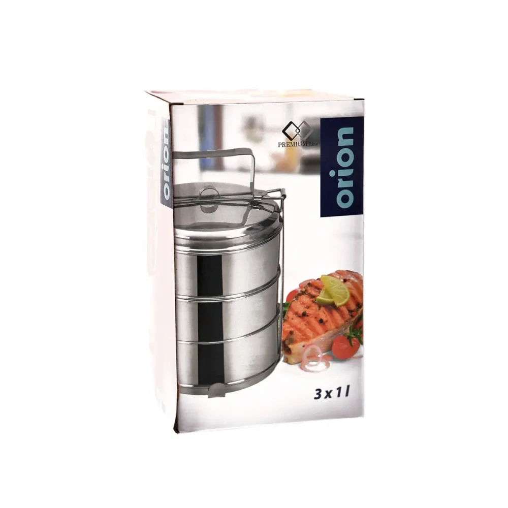 ORION Jídlonosič nerez 3x1 l, pr. 16cm