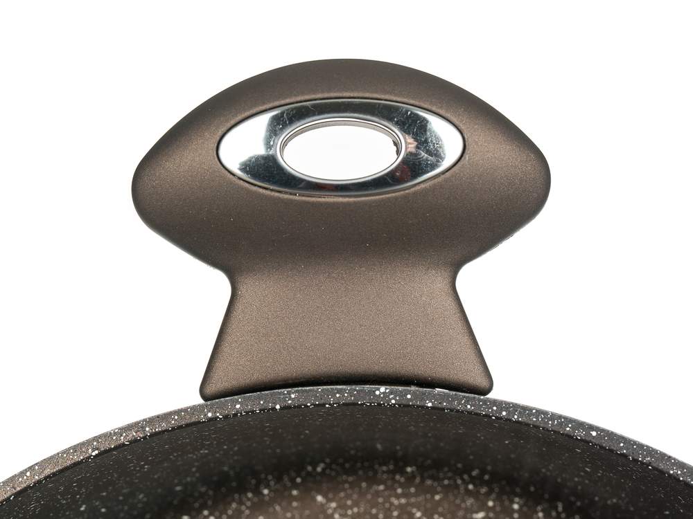 BANQUET Kastrol s nepřilnavým povrchem PREMIUM Dark Brown 24 x 10,5 cm, s poklicí