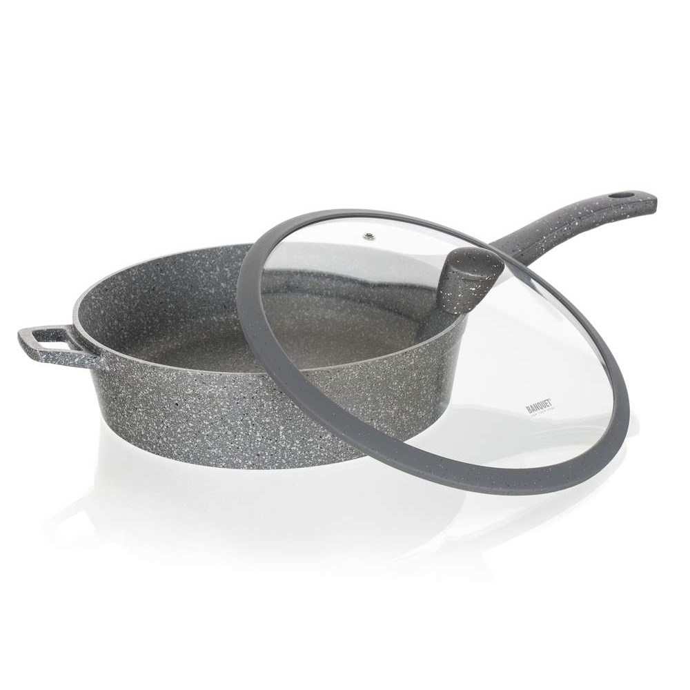 BANQUET Sada nádobí s nepřilnavým povrchem GRANITE, 11 ks