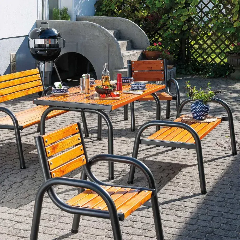PATIO Zahradní gril na pizzu 70 x 58 x 124 cm s prstencem