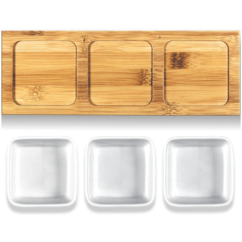 Misky servírovací sada 3ks Lamart LT9019 BAMBOO, 31x11cm