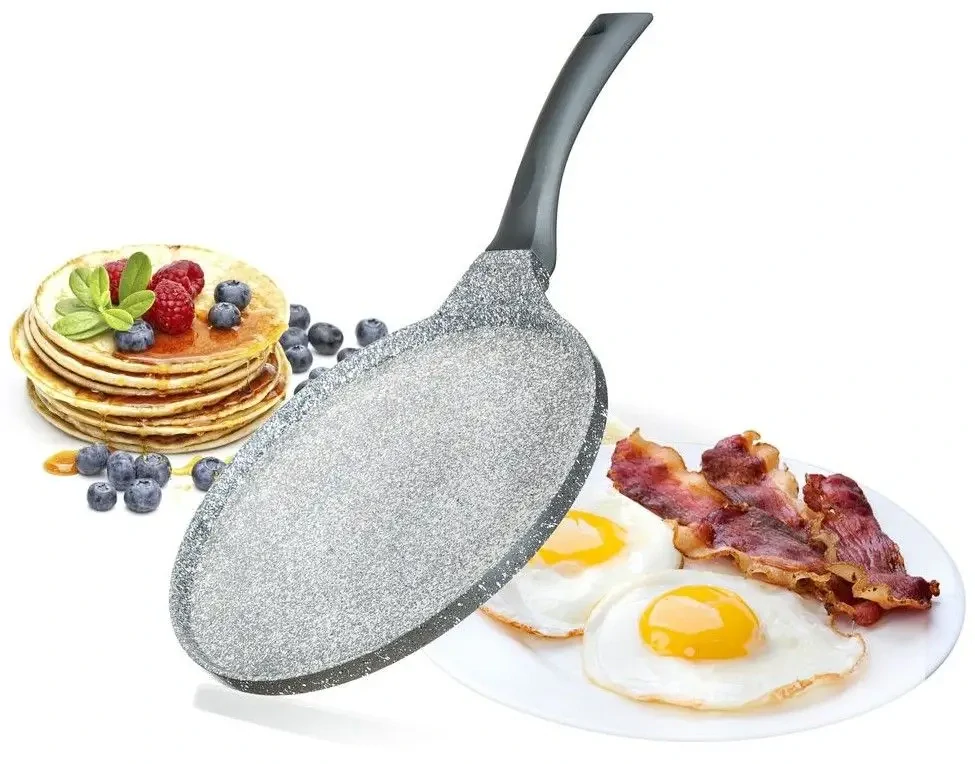 BANQUET Pánev na palačinku s nepřílnavým povrchem GRANITE Grey 26 cm