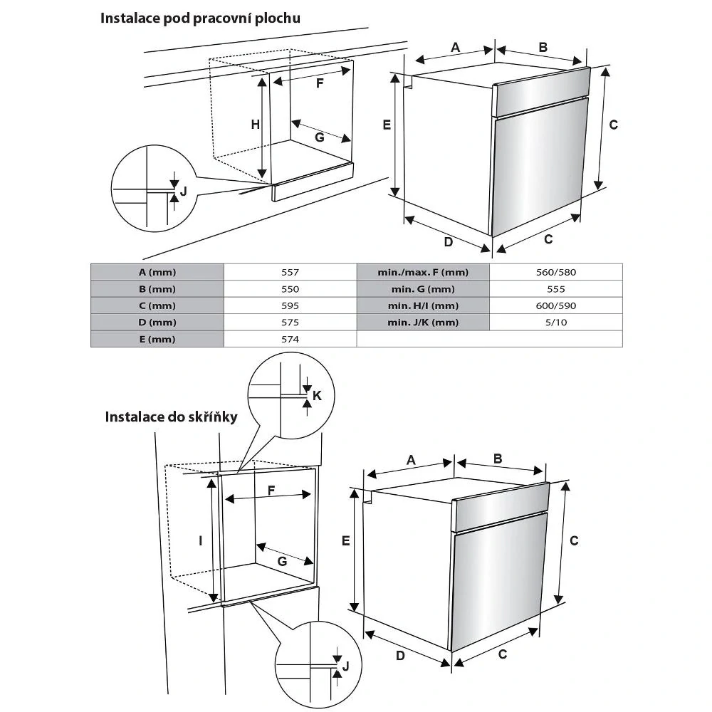 Trouba vestavná PHILCO POB 789 BX