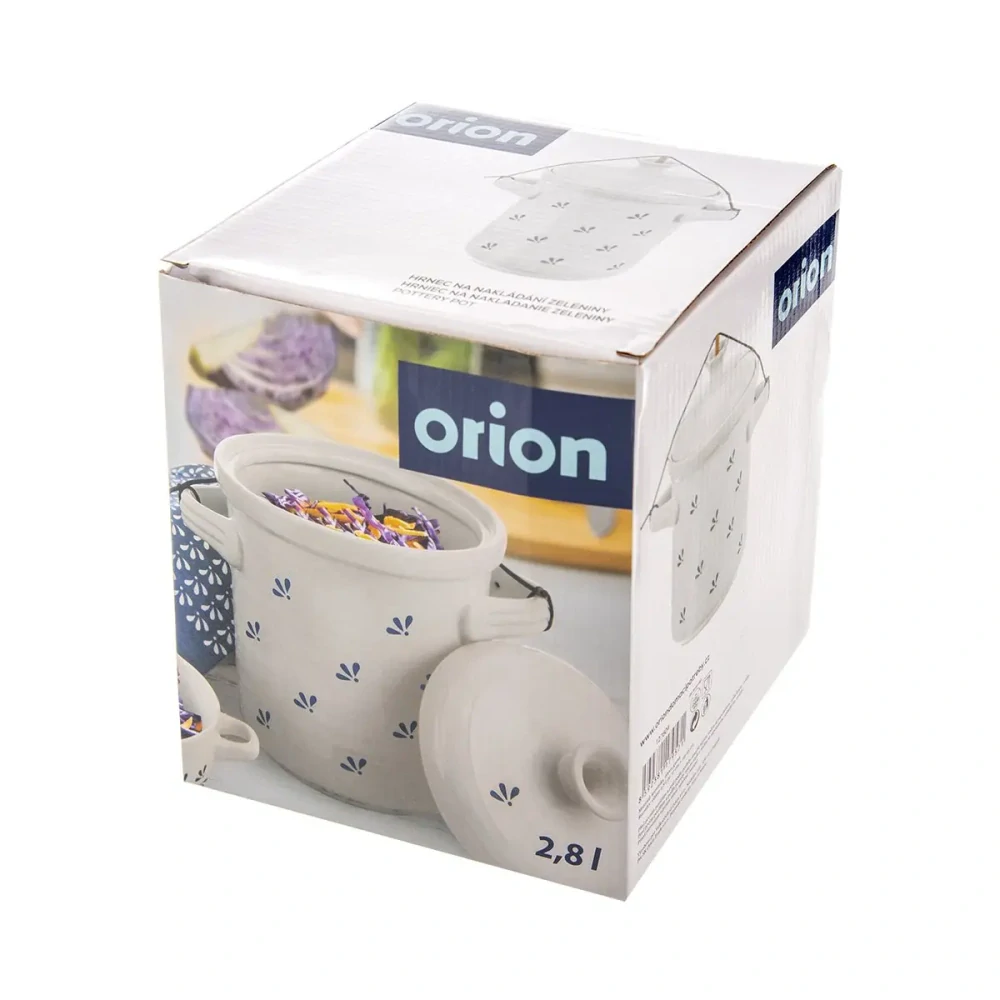 Orion nakládací hrnec na zeleninu MODROBÍLÁ 2,8 l