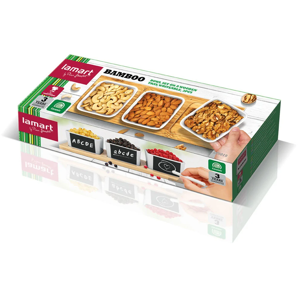 Misky servírovací sada 3ks Lamart LT9019 BAMBOO, 31x11cm