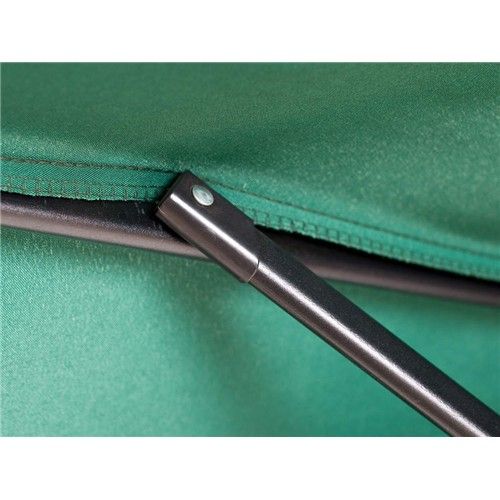 HAPPY GREEN Slunečník půlkruhový 270 x 135 cm, tmavě zelený