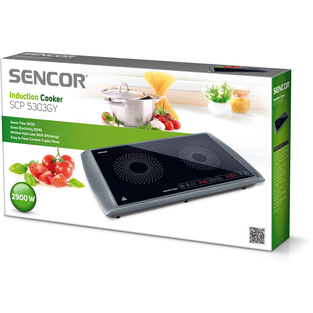 SENCOR SCP 5303GY indukční dvouplotýnkový vařič